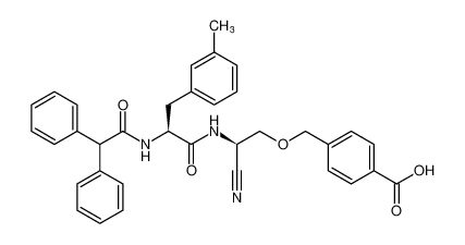 4-(((R)-2-cyano-2-((S)-2-(2,2-diphenylacetamido)-3-(m-tolyl)propanamido)ethoxy)methyl)benzoic acid CAS:389600-14-0 manufacturer & supplier