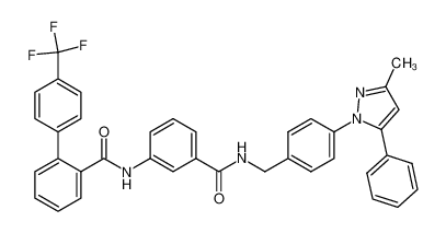 N-[4-(3-methyl-5-phenyl-pyrazol-1-yl)-phenylmethyl]-3-(4'-trifluoromethylbiphenyl-2-carbonylamino)-benzoic acid amide CAS:389601-04-1 manufacturer & supplier