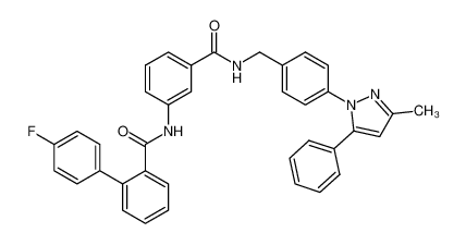 N-[4-(3-methyl-5-phenyl-pyrazol-1-yl)-phenylmethyl]-3-(4'-fluorobiphenyl-2-carbonylamino)-benzoic acid amide CAS:389601-06-3 manufacturer & supplier