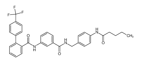 N-(4-Butylcarbonylamino-phenylmethyl)-3-(4'-trifluoromethylbi-phenyl-2-carbonylamino)-benzoic acid amide CAS:389601-80-3 manufacturer & supplier