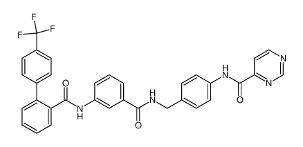 N-[4-(pyrimidin-4-yl-carbonylamino)-phenylmethyl] -3-(4'-trifluoromethylbiphenyl-2-carbonylamino)-benzoic acid amide CAS:389602-01-1 manufacturer & supplier