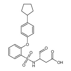 (S)-3-((2-(4-cyclopentylphenoxy)phenyl)sulfonamido)-4-oxobutanoic acid CAS:389623-81-8 manufacturer & supplier