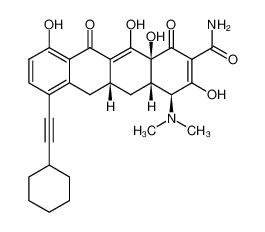 (4S,4aS,5aR,12aS)-7-(cyclohexylethynyl)-4-(dimethylamino)-3,10,12,12a-tetrahydroxy-1,11-dioxo-1,4,4a,5,5a,6,11,12a-octahydrotetracene-2-carboxamide CAS:389623-89-6 manufacturer & supplier