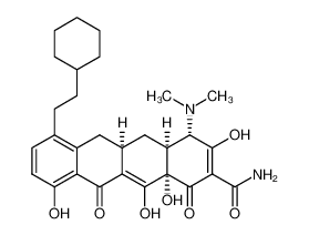 (4S,4aS,5aR,12aS)-7-(2-cyclohexylethyl)-4-(dimethylamino)-3,10,12,12a-tetrahydroxy-1,11-dioxo-1,4,4a,5,5a,6,11,12a-octahydrotetracene-2-carboxamide CAS:389624-73-1 manufacturer & supplier