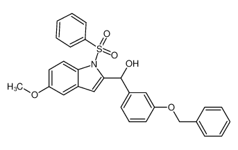 3-benzyloxyphenyl-(5-methoxy-1-phenylsulfonyl-1H-2-indolyl)-methanol CAS:389626-53-3 manufacturer & supplier