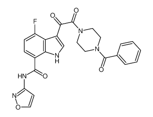 3-(2-(4-benzoylpiperazin-1-yl)-2-oxoacetyl)-4-fluoro-N-(isoxazol-3-yl)-1H-indole-7-carboxamide CAS:389629-18-9 manufacturer & supplier