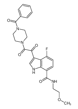 3-[2-(4-Benzoyl-piperazin-1-yl)-2-oxo-acetyl]-4-fluoro-1H-indole-7-carboxylic acid (2-methoxy-ethyl)-amide CAS:389630-29-9 manufacturer & supplier