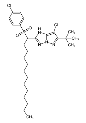 6-(tert-butyl)-7-chloro-2-(1-((4-chlorophenyl)sulfonyl)tridecyl)-1H-pyrazolo[1,5-b][1,2,4]triazole CAS:389631-98-5 manufacturer & supplier