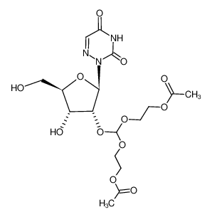 Acetic acid 2-{(2-acetoxy-ethoxy)-[(2R,3R,4R,5R)-2-(3,5-dioxo-4,5-dihydro-3H-[1,2,4]triazin-2-yl)-4-hydroxy-5-hydroxymethyl-tetrahydro-furan-3-yloxy]-methoxy}-ethyl ester CAS:389635-66-9 manufacturer & supplier