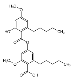 4-(2-hydroxy-4-methoxy-6-pentylbenzoyl)oxy-2-methoxy-6-pentylbenzoic acid CAS:38968-07-9 manufacturer & supplier