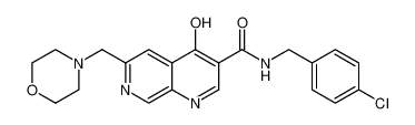 N-(4-chlorobenzyl)-4-hydroxy-6-(morpholinomethyl)-1,7-naphthyridine-3-carboxamide CAS:389796-66-1 manufacturer & supplier