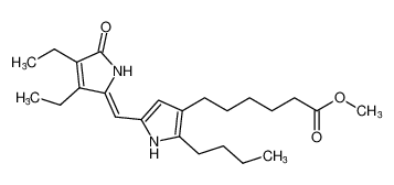 methyl (Z)-6-(2-butyl-5-((3,4-diethyl-5-oxo-1,5-dihydro-2H-pyrrol-2-ylidene)methyl)-1H-pyrrol-3-yl)hexanoate CAS:389832-82-0 manufacturer & supplier