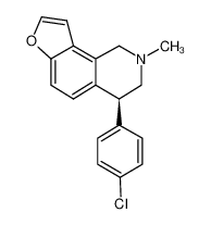 (S)-4-(4-chloro-phenyl)-2-methyl-1,2,3, 4-tetrahydro-furo[2,3-h]isoquinoline CAS:389844-82-0 manufacturer & supplier