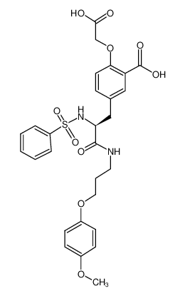 5-{(2S)-2-benzenesulfonylamino-2-[3-(4-methoxy-phenoxy)-propylcarbamoyl]-ethyl}-2-carboxymethoxy-benzoic acid CAS:389846-25-7 manufacturer & supplier