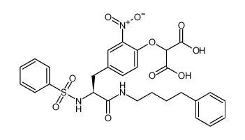 (S)-2-(2-nitro-4-(3-oxo-3-((4-phenylbutyl)amino)-2-(phenylsulfonamido)propyl)phenoxy)malonic acid CAS:389846-41-7 manufacturer & supplier