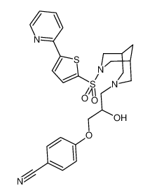 4-(2-hydroxy-3-((1R,5S)-7-((5-(pyridin-2-yl)thiophen-2-yl)sulfonyl)-3,7-diazabicyclo[3.3.1]nonan-3-yl)propoxy)benzonitrile CAS:389886-67-3 manufacturer & supplier