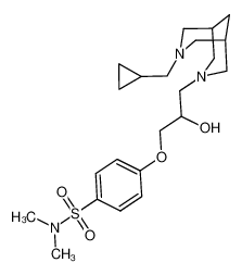 4-(3-((1R,5S)-7-(cyclopropylmethyl)-3,7-diazabicyclo[3.3.1]nonan-3-yl)-2-hydroxypropoxy)-N,N-dimethylbenzenesulfonamide CAS:389886-96-8 manufacturer & supplier