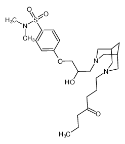 4-(2-hydroxy-3-((1R,5S)-7-(4-oxoheptyl)-3,7-diazabicyclo[3.3.1]nonan-3-yl)propoxy)-N,N-dimethylbenzenesulfonamide CAS:389887-47-2 manufacturer & supplier