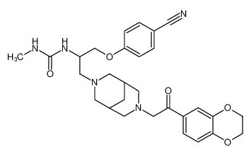 1-(1-(4-cyanophenoxy)-3-(7-(2-(2,3-dihydrobenzo[b][1,4]dioxin-6-yl)-2-oxoethyl)-3,7-diazabicyclo[3.3.1]nonan-3-yl)propan-2-yl)-3-methylurea CAS:389887-48-3 manufacturer & supplier