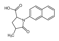 4-methyl-1-naphthalen-2-yl-5-oxo-pyrrolidine-2-carboxylic acid CAS:39009-62-6 manufacturer & supplier