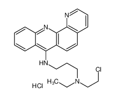 N-benzo[b][1,10]phenanthrolin-7-yl-N'-(2-chloroethyl)-N'-ethylpropane-1,3-diamine,hydrochloride CAS:39013-93-9 manufacturer & supplier