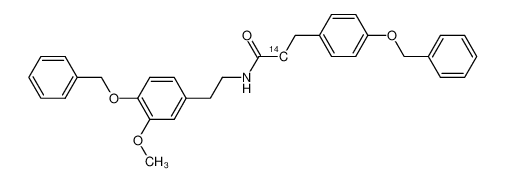 N-(4-(benzyloxy)-3-methoxyphenethyl)-3-(4-(benzyloxy)phenyl)propanamide-2-14C CAS:39025-94-0 manufacturer & supplier