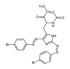 methyl 2-acetamido-3-[5-[(4-bromophenyl)diazenyl]-2-[(4-bromophenyl)hydrazinylidene]imidazol-4-yl]propanoate CAS:39037-19-9 manufacturer & supplier