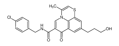 N-(4-chlorobenzyl)-9-(3-hydroxypropyl)-3-methyl-7-oxo-7H-[1,4]thiazino[2,3,4-ij]quinoline-6-carboxamide CAS:390370-07-7 manufacturer & supplier