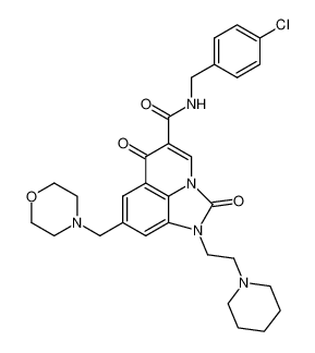 N-(4-chlorobenzyl)-8-(4-morpholinylmethyl)-2,6-dioxo-1-[2-(1-piperidinyl)ethyl]-1,2-dihydro-6H-imidazo[4,5,1-ij]quinoline-5-carboxamide CAS:390371-32-1 manufacturer & supplier