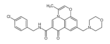 N-(4-chlorobenzyl)-3-methyl-9-(morpholinomethyl)-7-oxo-7H-[1,4]oxazino[2,3,4-ij]quinoline-6-carboxamide CAS:390371-38-7 manufacturer & supplier