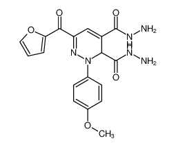 6-(furan-2-carbonyl)-2-(4-methoxyphenyl)-2,3-dihydropyridazine-3,4-dicarbohydrazide CAS:390375-73-2 manufacturer & supplier