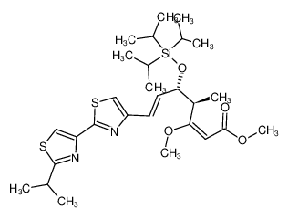 (E)-(R)-4-[(S)-(E)-3-(2'-isopropyl[2,4']bithiazolyl-4-yl)-1-triisopropylsilanyloxyallyl]-3-methoxy-2-pentenoic acid methyl ester CAS:390386-50-2 manufacturer & supplier