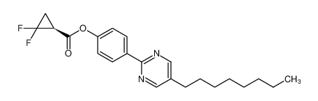 4-(5-octylpyrimidin-2-yl)phenyl (S)-2,2-difluorocyclopropane-1-carboxylate CAS:390388-80-4 manufacturer & supplier