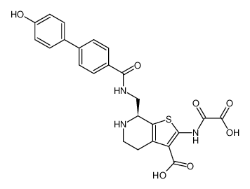 7-(S)-(((4'-Hydroxy-biphenyl-4-carbonyl)amino)methyl)-2-(oxalyl-amino)-4,5,6,7-tetrahydro-thieno[2,3-c]pyridine-3-carboxylic acid CAS:390426-11-6 manufacturer & supplier