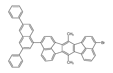 3-bromo-11-(3,6-diphenylnaphthalen-1-yl)-7,14-dimethylacenaphtho[1,2-k]fluoranthene CAS:390431-55-7 manufacturer & supplier