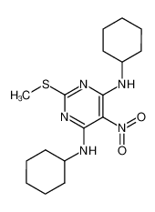 N4,N6-dicyclohexyl-2-methylsulfanyl-5-nitro-pyrimidine-4,6-diamine CAS:39069-54-0 manufacturer & supplier