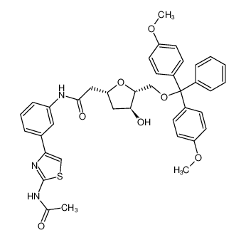 N-[3-(2-Acetylamino-thiazol-4-yl)-phenyl]-2-{(2R,4S,5R)-5-[bis-(4-methoxy-phenyl)-phenyl-methoxymethyl]-4-hydroxy-tetrahydro-furan-2-yl}-acetamide CAS:390751-44-7 manufacturer & supplier