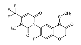 3-(7-fluoro-4-(methylthio)-3-oxo-3,4-dihydro-2H-benzo[b][1,4]oxazin-6-yl)-1-methyl-6-(trifluoromethyl)pyrimidine-2,4(1H,3H)-dione CAS:390754-72-0 manufacturer & supplier