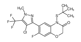 4-(tert-butylthio)-6-(4-chloro-1-methyl-5-(trifluoromethyl)-1H-pyrazol-3-yl)-7-fluoro-2H-benzo[b][1,4]oxazin-3(4H)-one CAS:390754-77-5 manufacturer & supplier