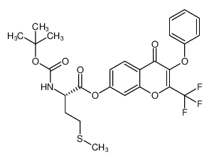 L-Methionine, N-[(1,1-dimethylethoxy)carbonyl]-,4-oxo-3-phenoxy-2-(trifluoromethyl)-4H-1-benzopyran-7-yl ester CAS:390755-76-7 manufacturer & supplier