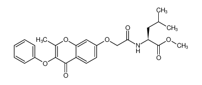 methyl (2-((2-methyl-4-oxo-3-phenoxy-4H-chromen-7-yl)oxy)acetyl)-L-leucinate CAS:390756-05-5 manufacturer & supplier