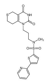 N-(3-(2,4-dioxo-3,4,7,8-tetrahydro-2H-thiopyrano[4,3-d]pyrimidin-1(5H)-yl)propyl)-N-methyl-5-(pyridin-2-yl)thiophene-2-sulfonamide CAS:390766-56-0 manufacturer & supplier