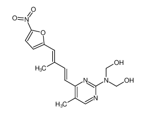 ((5-methyl-4-(3-methyl-4-(5-nitrofuran-2-yl)buta-1,3-dien-1-yl)pyrimidin-2-yl)azanediyl)dimethanol CAS:3908-92-7 manufacturer & supplier