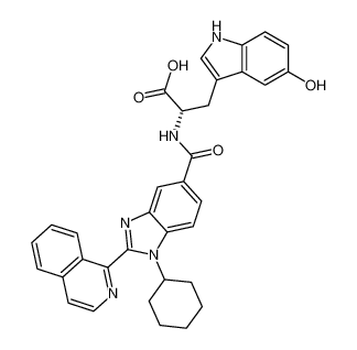 L-Tryptophan,N-[[1-cyclohexyl-2-(1-isoquinolinyl)-1H-benzimidazol-5-yl]carbonyl]-5-hydroxy- CAS:390814-71-8 manufacturer & supplier