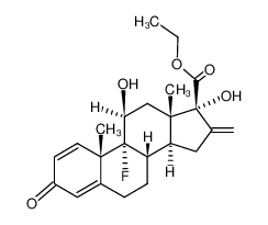 (8S,9R,10S,11S,13S,14S,17R)-9-Fluoro-11,17-dihydroxy-10,13-dimethyl-16-methylene-3-oxo-6,7,8,9,10,11,12,13,14,15,16,17-dodecahydro-3H-cyclopenta[a]phenanthrene-17-carboxylic acid ethyl ester CAS:39089-22-0 manufacturer & supplier