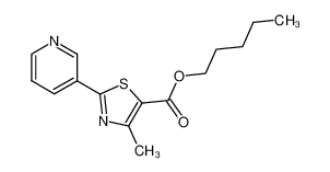 4-methyl-2-pyridin-3-yl-thiazole-5-carboxylic acid pentyl ester CAS:39091-04-8 manufacturer & supplier