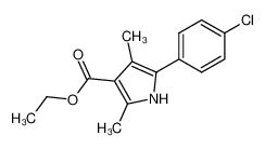 5-(4-chloro-phenyl)-2,4-dimethyl-pyrrole-3-carboxylic acid ethyl ester CAS:39091-75-3 manufacturer & supplier