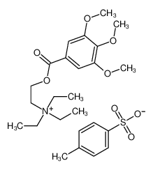 4-methylbenzenesulfonate,triethyl-[2-(2,3,4-trimethoxybenzoyl)oxyethyl]azanium CAS:391-70-8 manufacturer & supplier