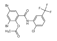 Acetic acid 2,4-dibromo-6-(2-chloro-5-trifluoromethyl-phenylcarbamoyl)-phenyl ester CAS:39118-99-5 manufacturer & supplier