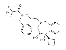 rel-N-benzyl-N-(3-((4R,5S)-5-cyclobutyl-4,5-dihydroxy-1,3,4,5-tetrahydro-2H-benzo[c]azepin-2-yl)propyl)-2,2,2-trifluoroacetamide CAS:391198-73-5 manufacturer & supplier